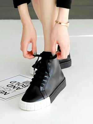 Yellow high-top sneakers 3cm 球鞋/布鞋