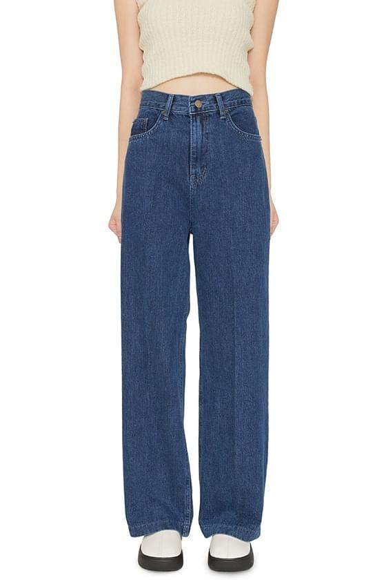 Curly straight jeans