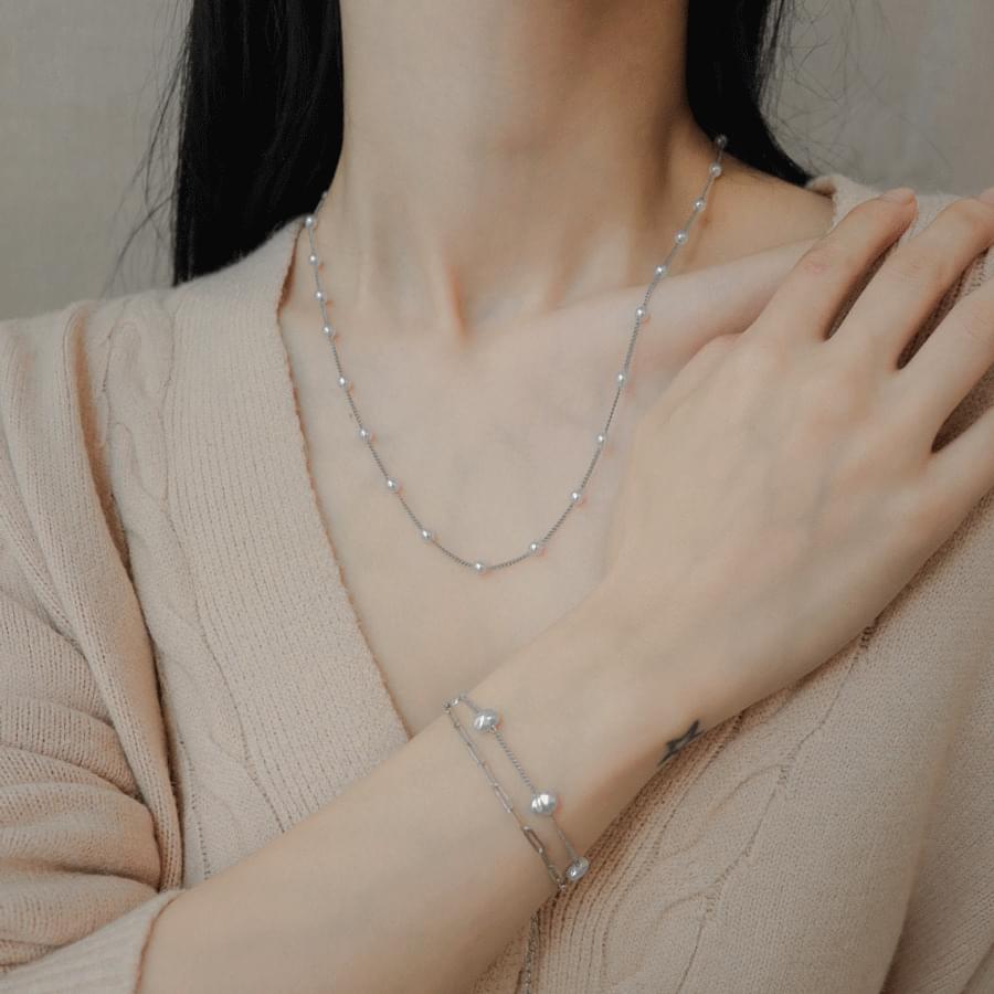 Melang Pearl Two-Line Bracelet 手鐲
