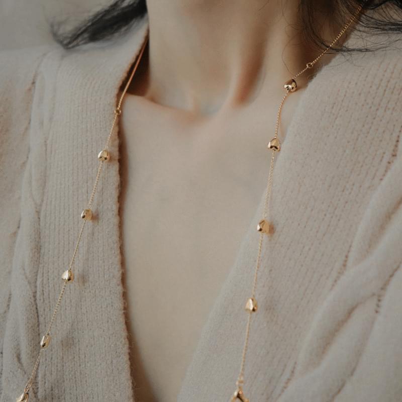 Heart Chain Mask Band Necklace 項鍊