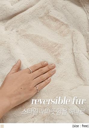 DEVI REVERSIBLE FUR HOOD JUMPER