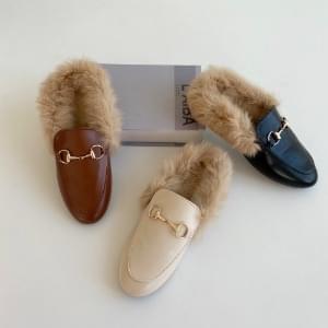 Rabbit Fur Fur Sleeper Mule Blower