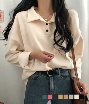 지노 기모 카라 루즈 티셔츠