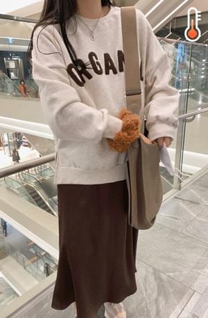 'ORGANIC' Wool Embroidery Sweatshirt