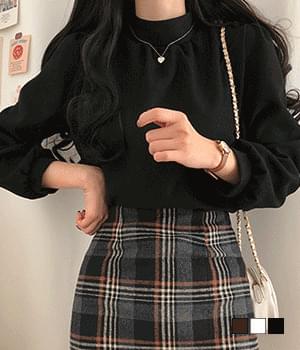 몬드 베이직 반목 블라우스