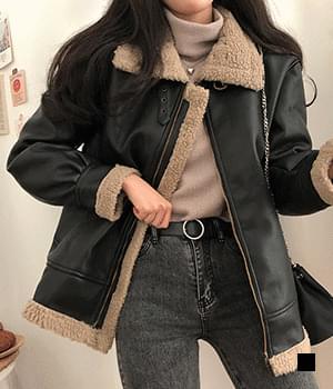 토르프 레더 양털 무스탕
