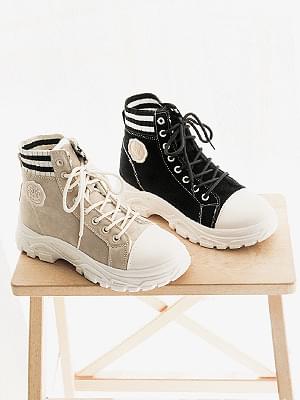 Lecatin high-top sneakers 4cm 球鞋/布鞋
