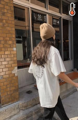 'UCLA' Peach Raised Long Tee