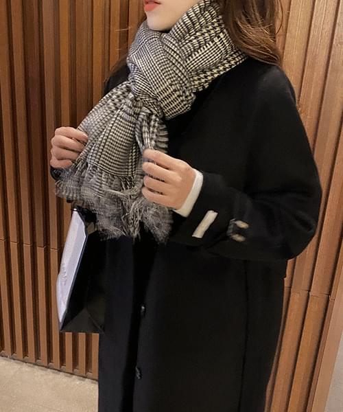 Hidden Button Handmade Coat-Wool 90