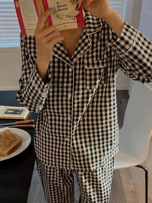 Daniel Gobang Check Pajama Set