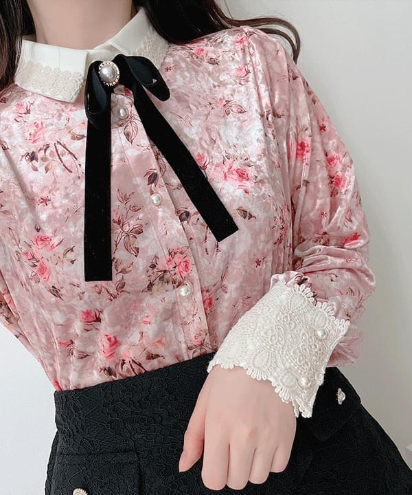 Ebling Velvet Blouse 2color