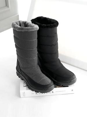 로에크 패딩 미들부츠 3cm