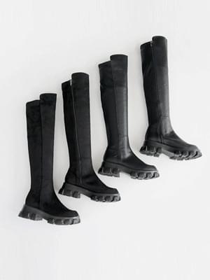 Roroni socks knee-high boots 6cm 靴子