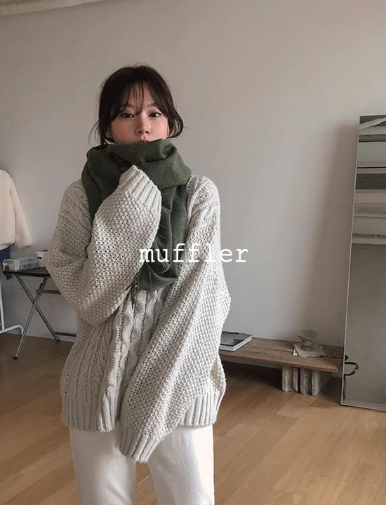 Candy plain scarf