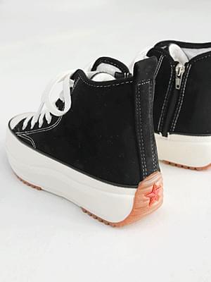 히팅 하이탑 키높이 스니커즈 6cm