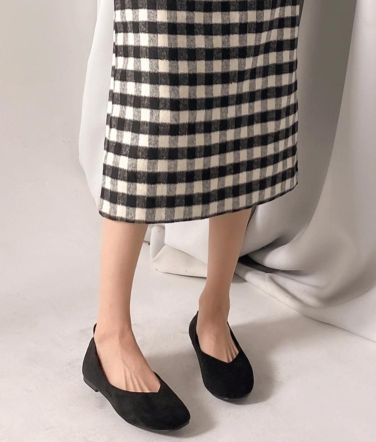 Fuzzy banding flat shoes 平底鞋
