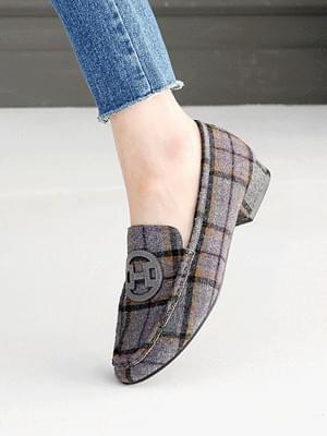 Etched fur loafers 2cm 樂福鞋