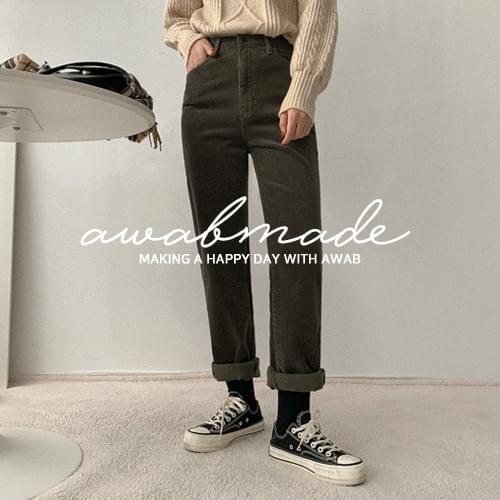 (pretty jean)シークレットゴムコーデュロイパンツ