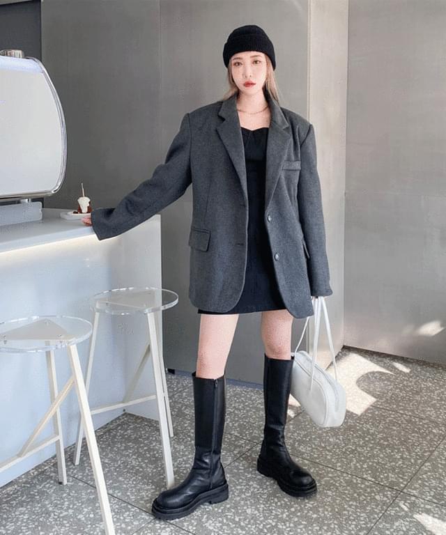 모어렌 울 오버핏 자켓