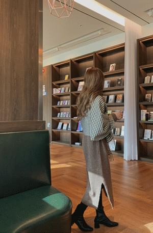 슬릿 터틀니트원피스