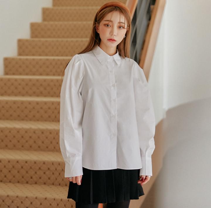 common unique Puffed Sleeve ButtonDown Blouse Codibook.