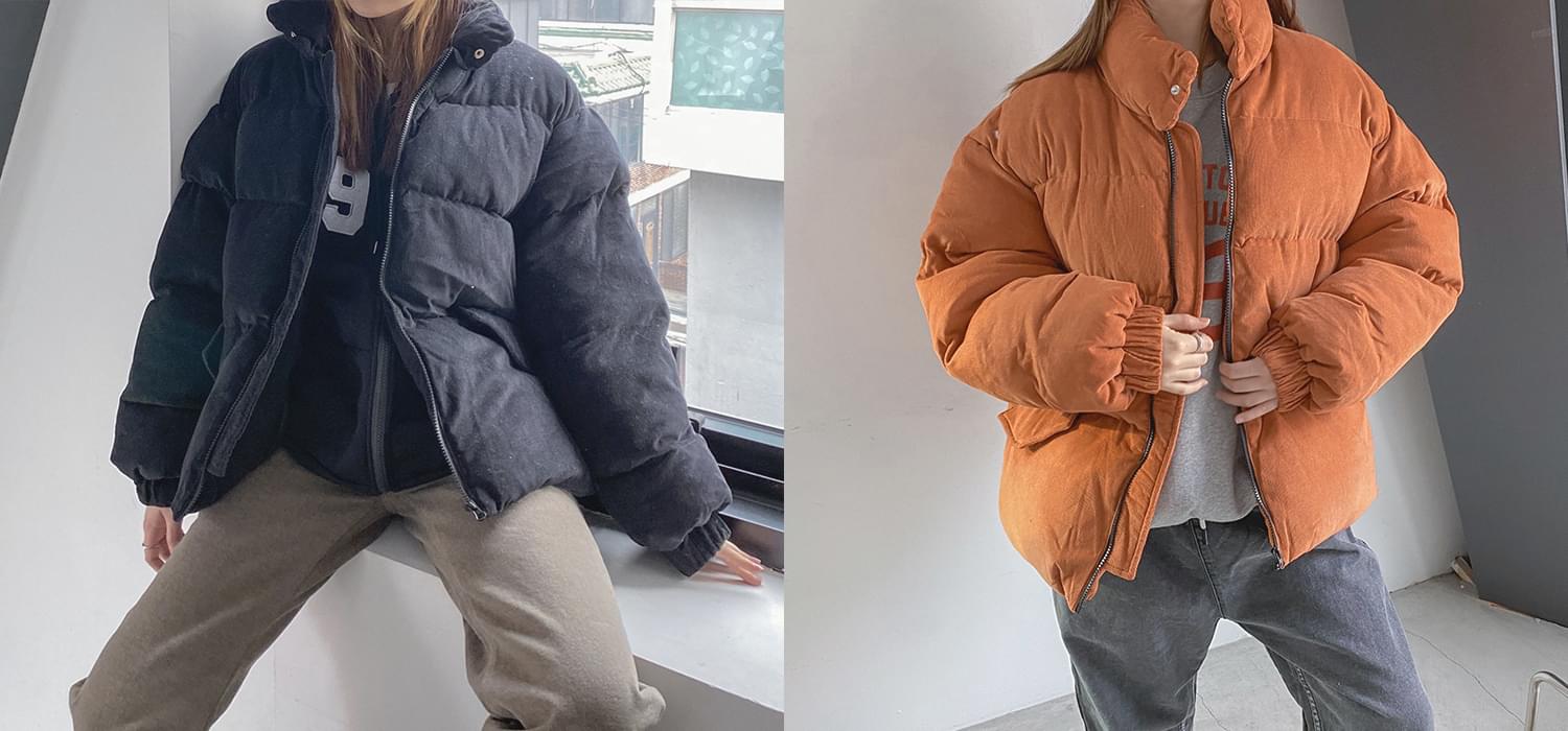 포린 골덴 오버핏 패딩