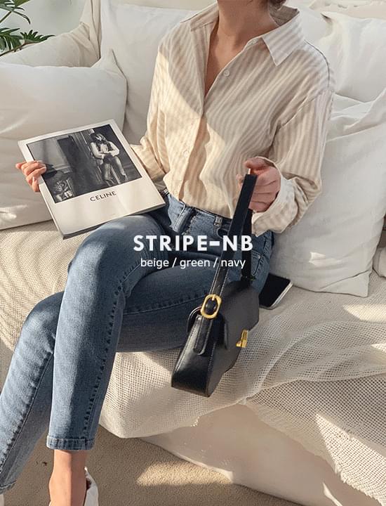 Weave striped shirt