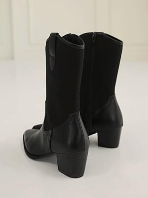 Lineve Western Middle Boots 5cm 靴子