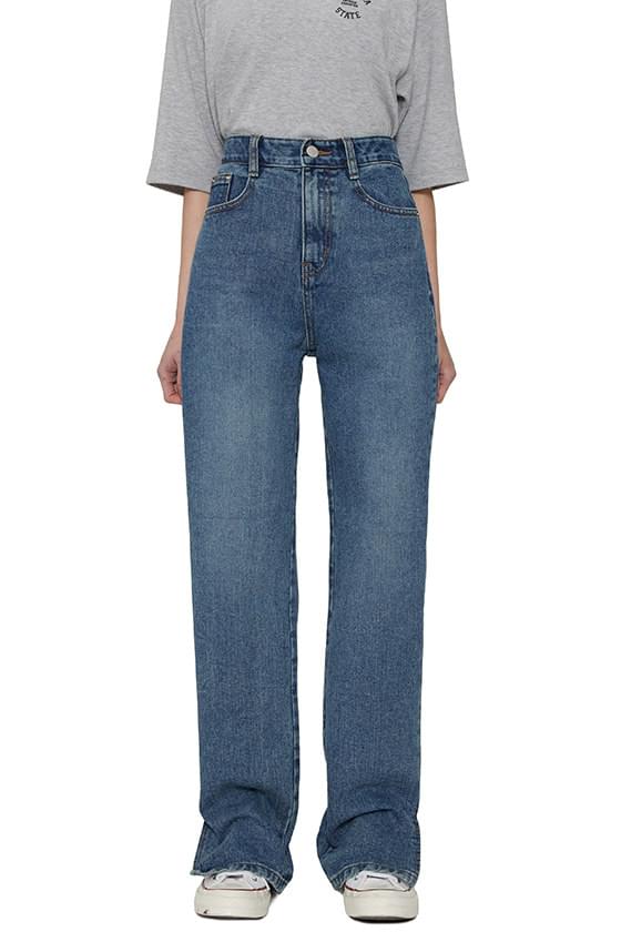 Denise slit straight jeans