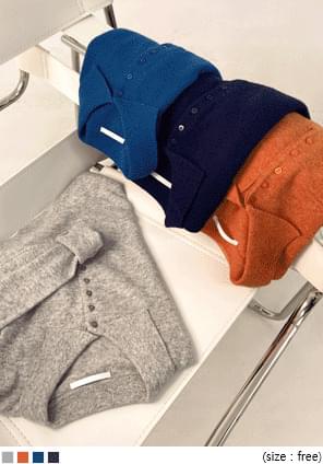 ROIZ WOOL BUTTON COLLAR KNIT