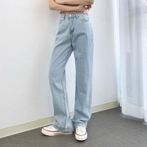 Vintage Light Blue Wide Denim Long Jeans