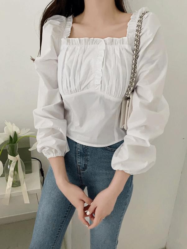 Crop Puff Blouse