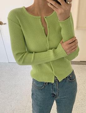 Anna slim Ribbed cardigan