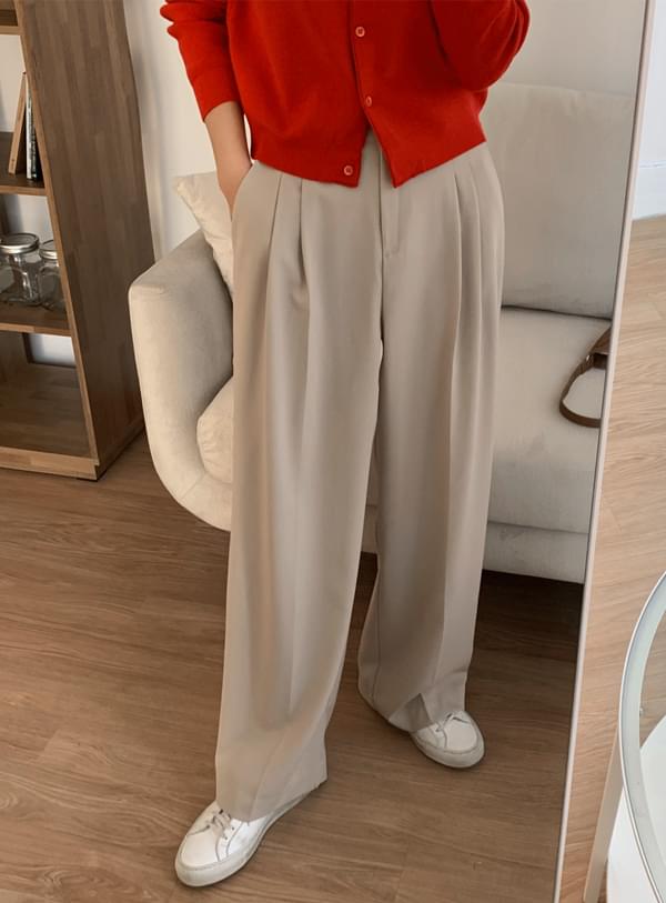 Maman Pintuck pants / light beige 長褲