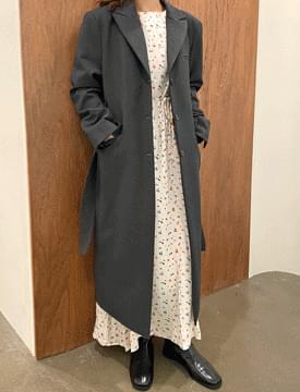 Sienna double long belt coat