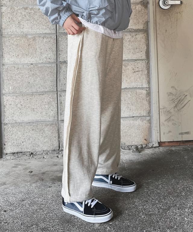 見えツーウェイカットバンディングパンツ