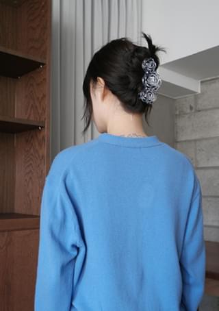 vintage flower hair pin