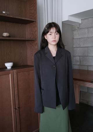 como one button jacket