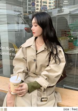 ROISA PINTUCK SINGLE TRENCH COAT