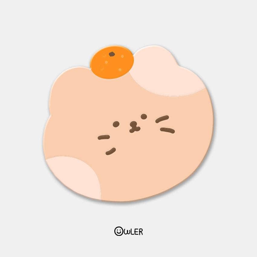 귤냥이 모양 에폭시 그립 스마트톡 거치대