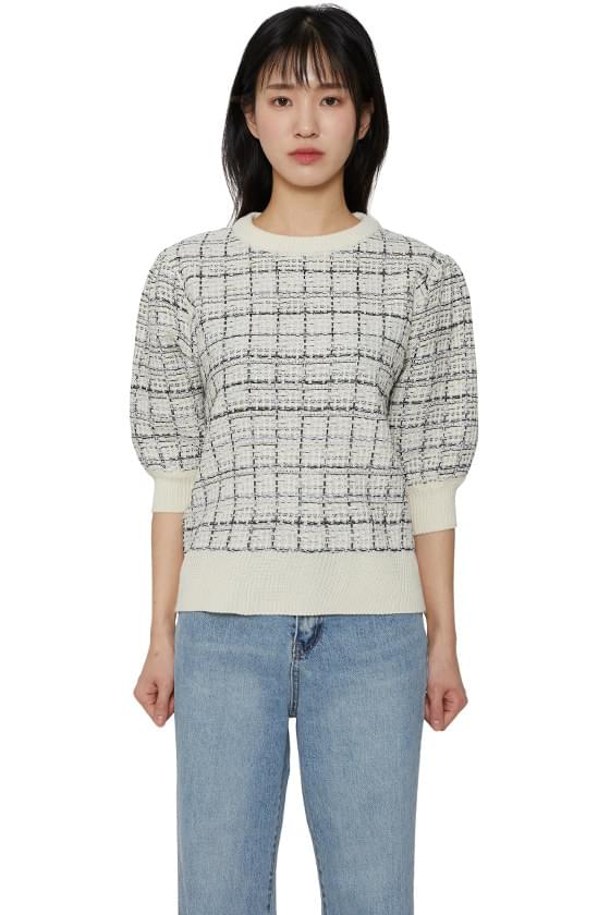 Juke Check Crew Neck Knitwear