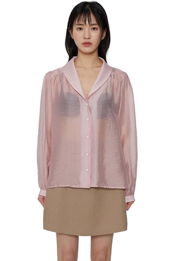 Mabe shawl collar blouse