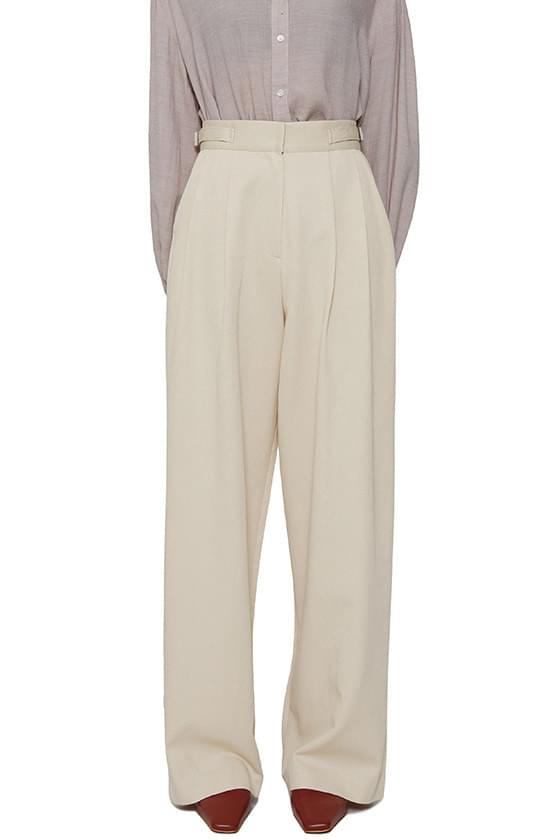 Live buckle wide trousers