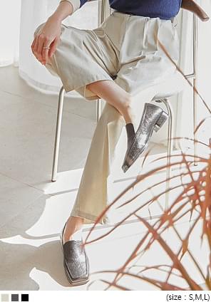 VENOS PINTUCK COTTON WIDE PANTS