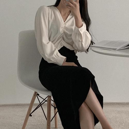 Melosome Shirring Blouse