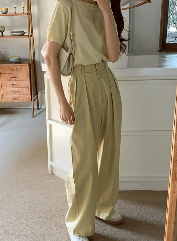Seed pintuck pants / lime