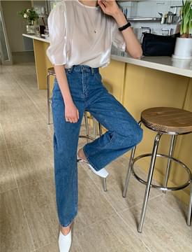 ロッコブルーデニム日パンツ