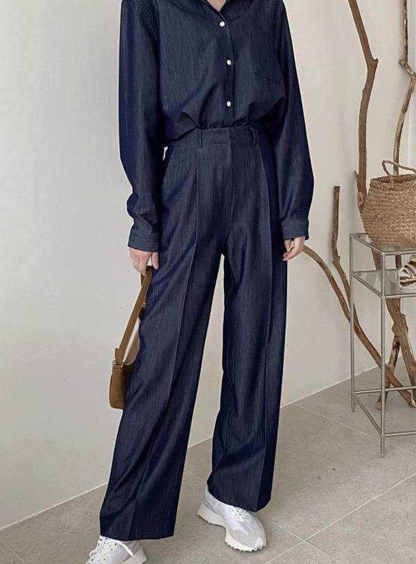 Ponzu denim pants / dark blue