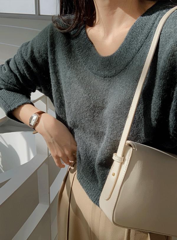 Elon round neck knit / dark teal
