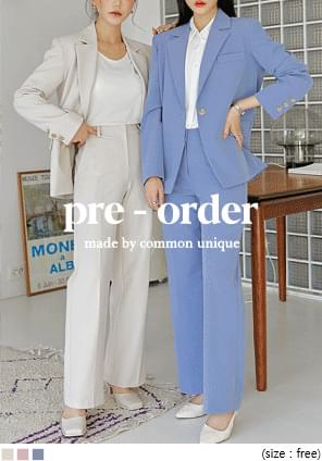 Solid Tone One Button Jacket